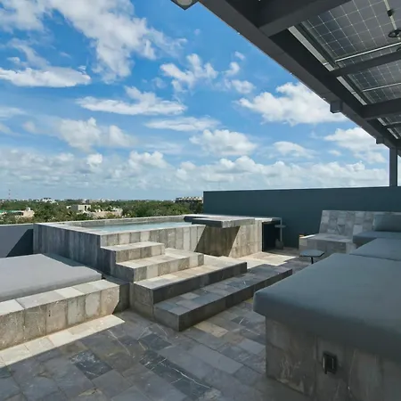 Villa Luxury 4 Bedroom In Aldea Zama Near And Downtown With Private Pool Jacuzzi And Sauna Tulum