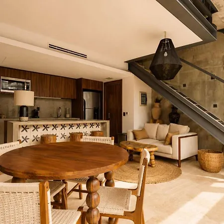 Luxe 1 Bedroom Cenote Sauna Gym And Private Terrrace With Pool Apartment *