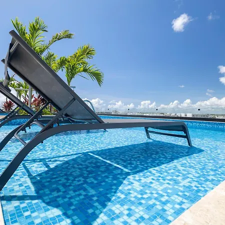Infinity Pool Rooftop Luxury Aldea Zama Apartment *