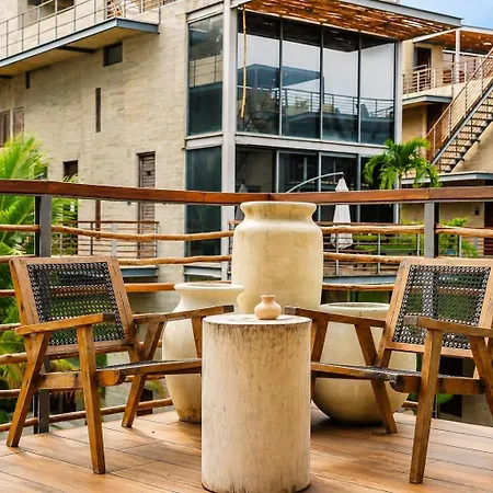 Apartment Luxe 1 Bedroom Cenote Sauna Gym And Private Terrrace With Pool Tulum