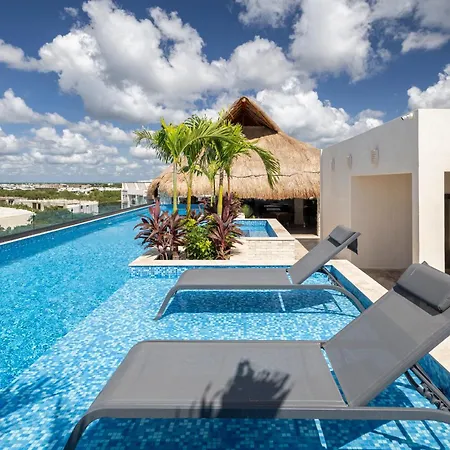Infinity Pool Rooftop Luxury Aldea Zama Apartment Tulum
