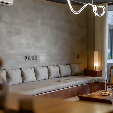 Apartment Oceanfront Luxury 3br In Tankah With Private