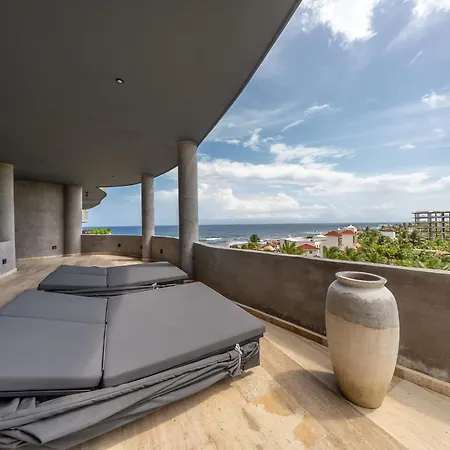Oceanfront 4br Duplex In Maiim Tankah With Pool , & Gym Apartment *