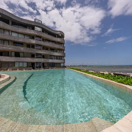 Apartment Oceanfront 4br Duplex In Maiim Tankah With Pool , & Gym Tulum
