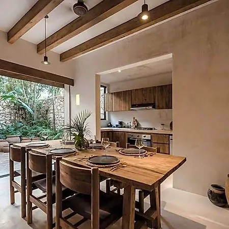 Hotel Boho Organic 3br Villa, Gated Community, Rooftop Tulum