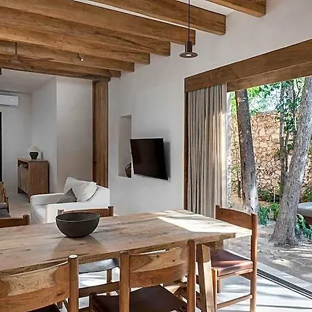 Boho Organic 3br Villa, Gated Community, Rooftop Tulum