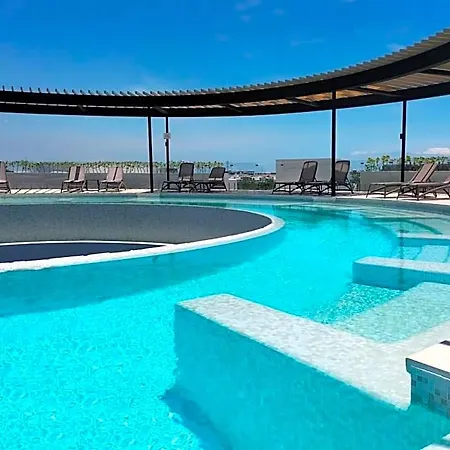 Panoramic 1-br Studio,garden, 360º Pool & Gym *