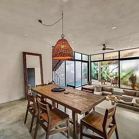2 Tropical Bohemian Villas-2 Priv Pool-bbq 3a-3b * Tulum
