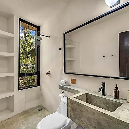 2 Tropical Bohemian Villas-2 Priv Pool-bbq 3a-3b Villa Tulum