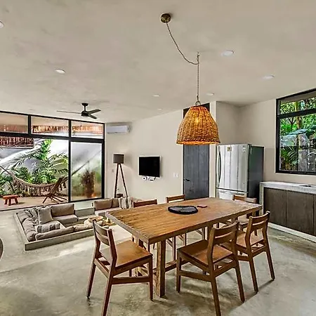 2 Tropical Bohemian Villas-2 Priv Pool-bbq 3a-3b Villa Tulum
