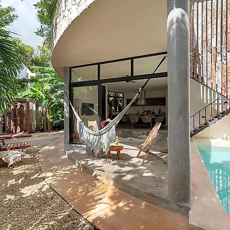 2 Tropical Bohemian Villas-2 Priv Pool-bbq 3a-3b Tulum