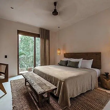 Hotel Boho Organic 3br Villa, Gated Community, Rooftop Tulum