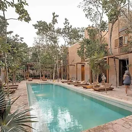 Hotel Boho Organic 3br Villa, Gated Community, Rooftop Tulum