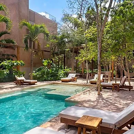 Boho Organic 3br Villa, Gated Community, Rooftop Hotel Tulum