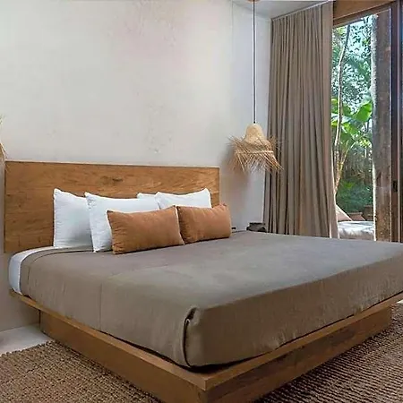 Boho Organic 3br Villa, Gated Community, Rooftop Tulum