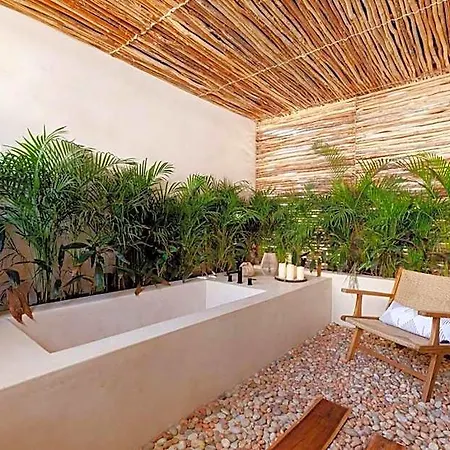 Encanto Luxe Jungle 10min Beachhot Tubking Apartment Tulum