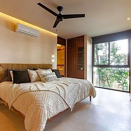 Encanto Luxe Jungle 10min Beachhot Tubking Apartment Tulum