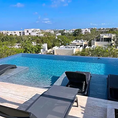 W/plunge Pool & Kitchen Apartment Tulum