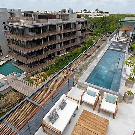 Ideal Location With Cenote Pools Gym Restaurant Tulum