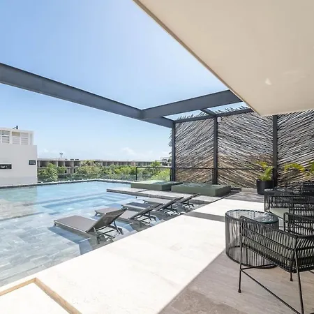 Lux 1br With Rooftop Pool, Spa, Gym, Kids Playroom * Tulum