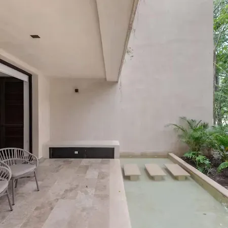 1st Flr Chic Jungle 1br Priv Pool Steam & Gym * Tulum