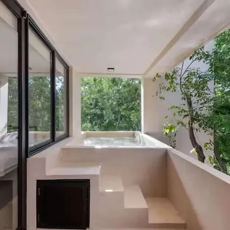 Apartment Chic Jungle 2br - Balcony Priv Pool Steam & Gym Tulum