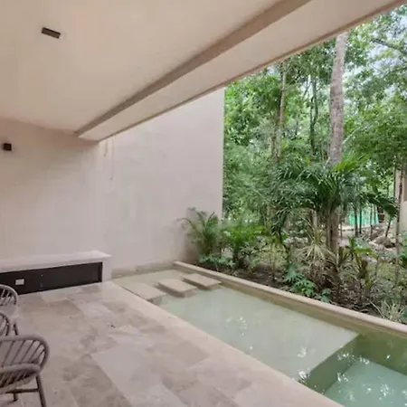 1st Flr Chic Jungle - Priv Pool Steam & Gym Apartment Tulum