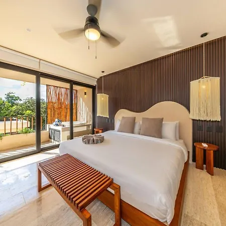 Apartment Modern 1br W Private Jacuzzi Pool Balcony Tulum