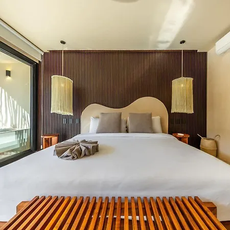 Modern 1br W Private Jacuzzi Pool Balcony * Tulum