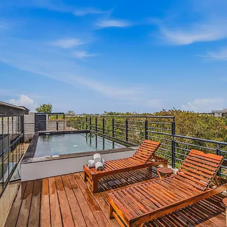 Apartment Serene 3br Penthouse W Private Pool | Roof | Gym