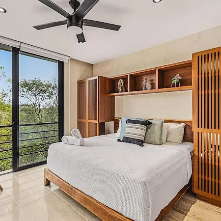 Serene 3br Penthouse W Private Pool | Roof | Gym Apartment Tulum