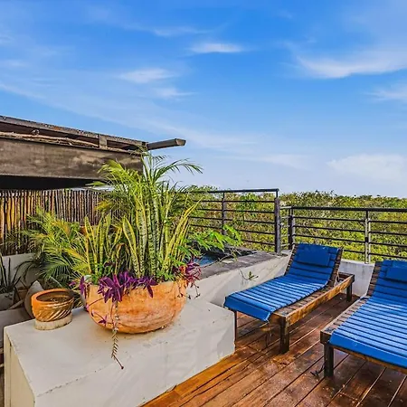 Apartment Serene 3br Penthouse W Private Pool | Roof | Gym Tulum