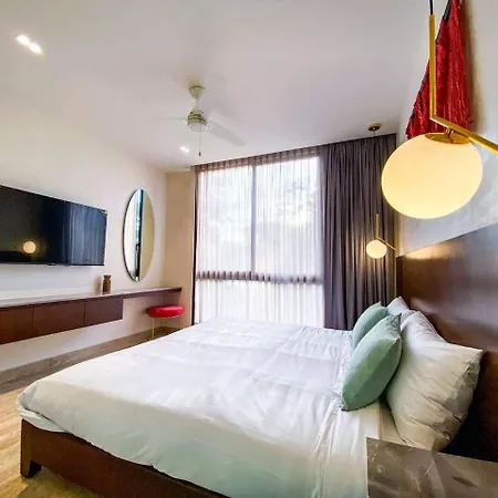 Apartment 1br Retreat Near Aldea Zama With Pool Tulum