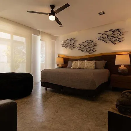 Apartment Black House - Stylish 3br In Aldea Zama With Rooftop Tulum