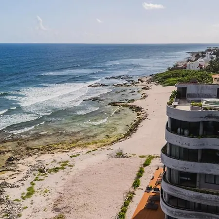Beachfront 3br Penthouse W Private Pool Hot Tub & Gym * Tulum