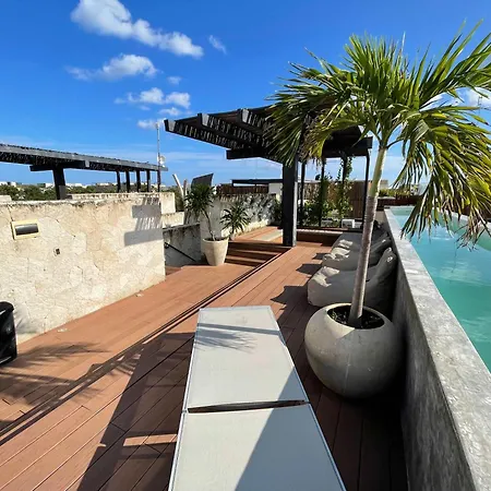 Apartment Black House - Stylish 3br In Aldea Zama With Rooftop *