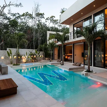 Casa W - Style 8 Bedroom With 2 Pools Villa Tulum