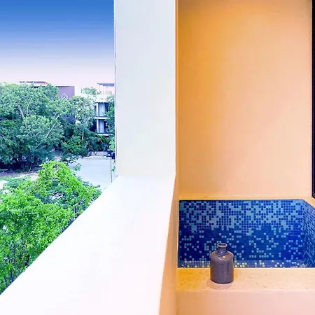 Aldea Zama Loft With Pool 10min Away From The Apartamento Tulum