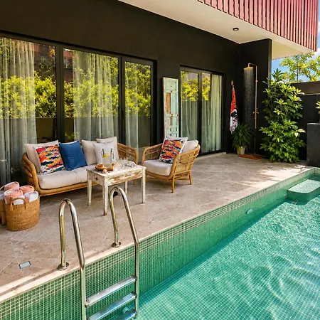 Private Pool Boho Chic Escape Zone Apartment