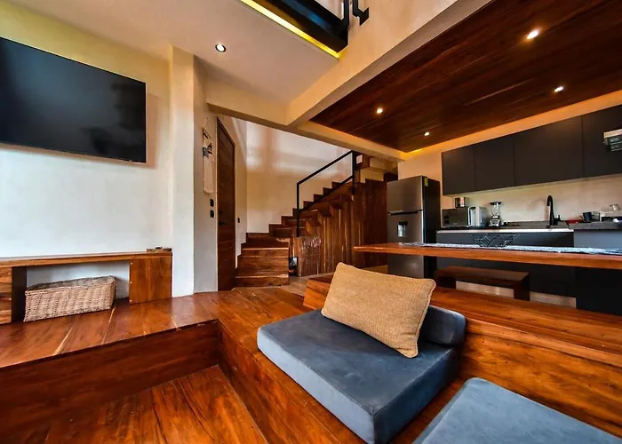 A Double-Height Apartment With A Private Pool