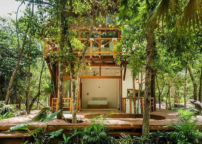 Jungle Chic Villa In Chemuyil