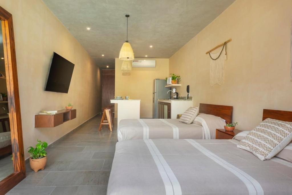 Aruna, Nuevo Centrico Estudio Para 4 Personas En Tulum Aparthotel