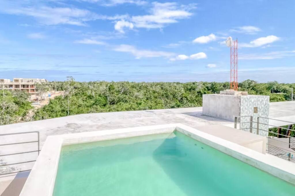 308 Amena Modern Penthouse W/gym And Private Pool&rooftop Apartment Tulum