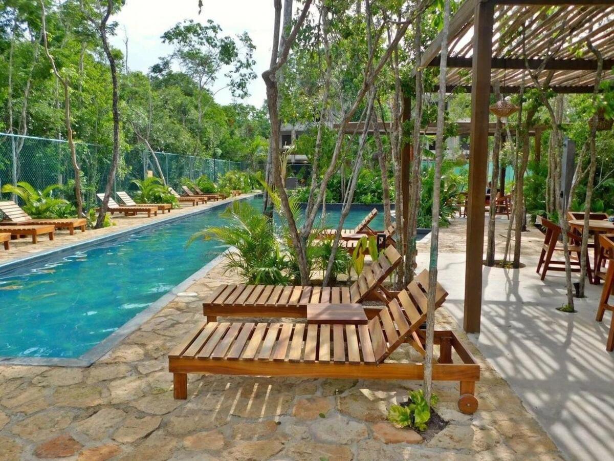 Amplio Depto. C/terraza Privada + Hermosa Piscina Apartment Tulum