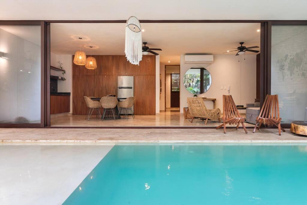 Bajocielo107 Lux 2br Priv Pool In Aldea Zama Apartment