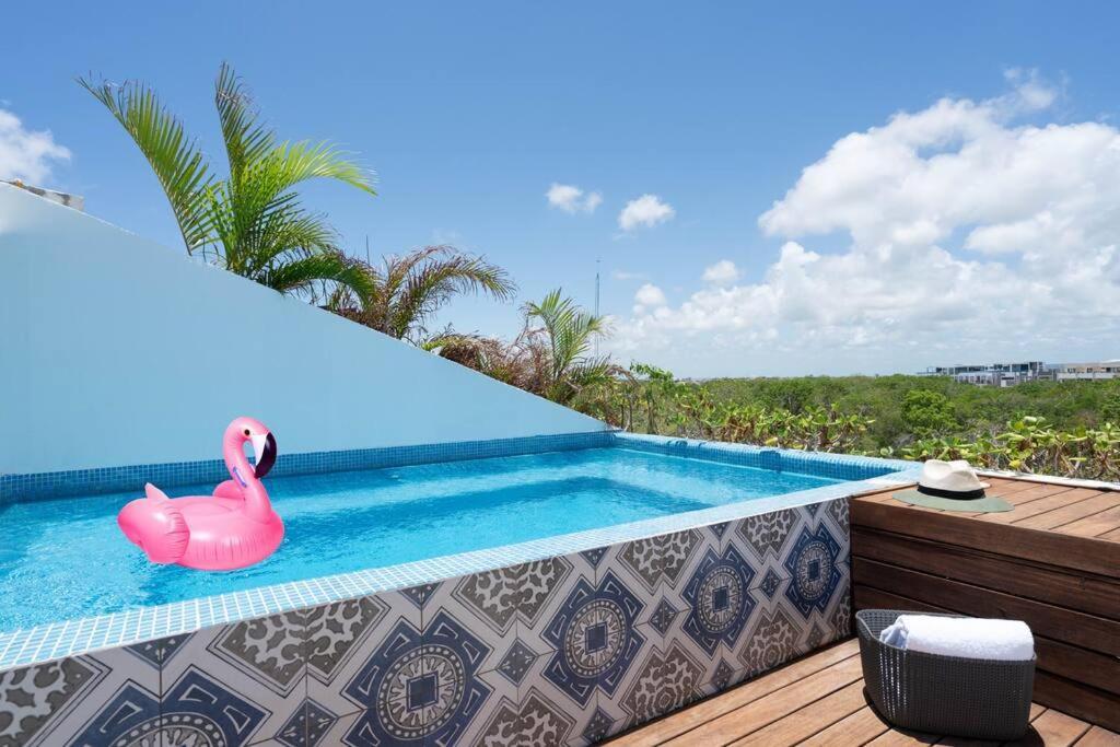Apartment Sunsetviewph+privpool+near Beach&town+rooftop+50mb Tulum
