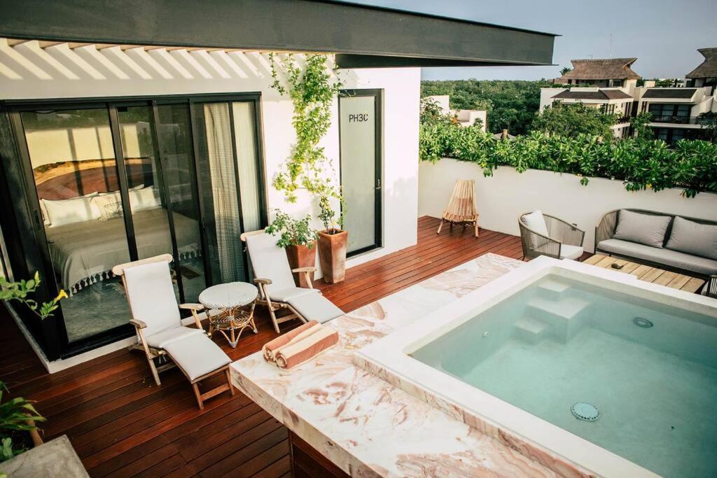 Romantic Roof Penthouse! Bbq And Priv. Pool * Tulum