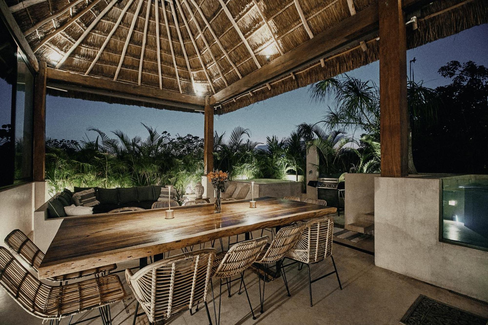 Pousada Yax'na House Luxury 240m2 - 12 Persons - 6 - 2 Swimming Pool - 3 Jacuzzis Tulum