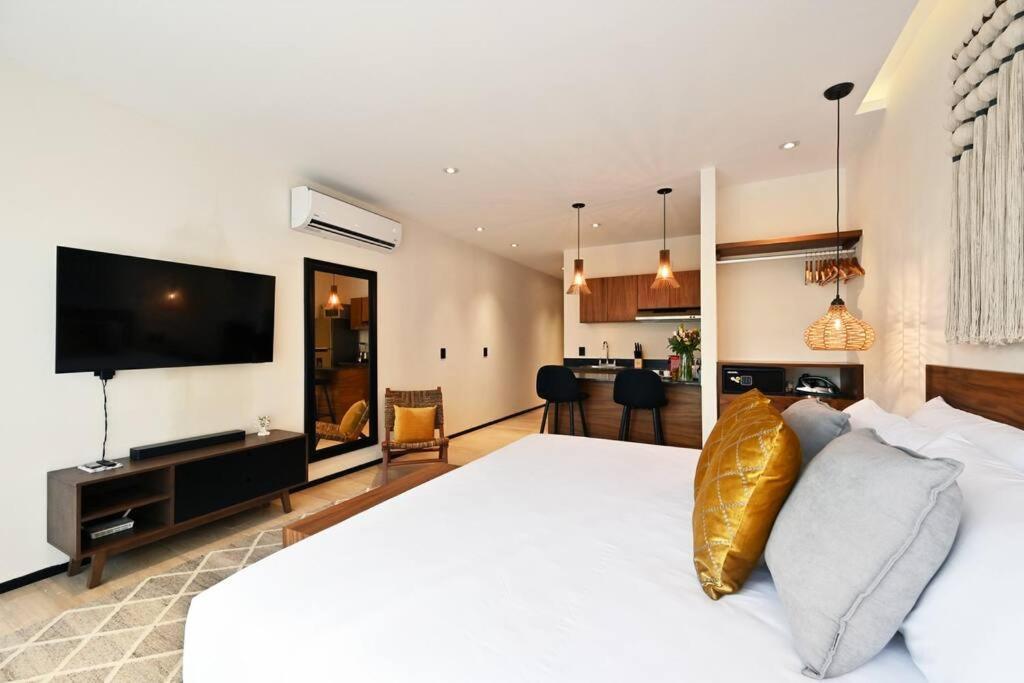 Hyde 104 Enjoy Private Plunge Pool+2 Free Bike+gym+roof * Tulum