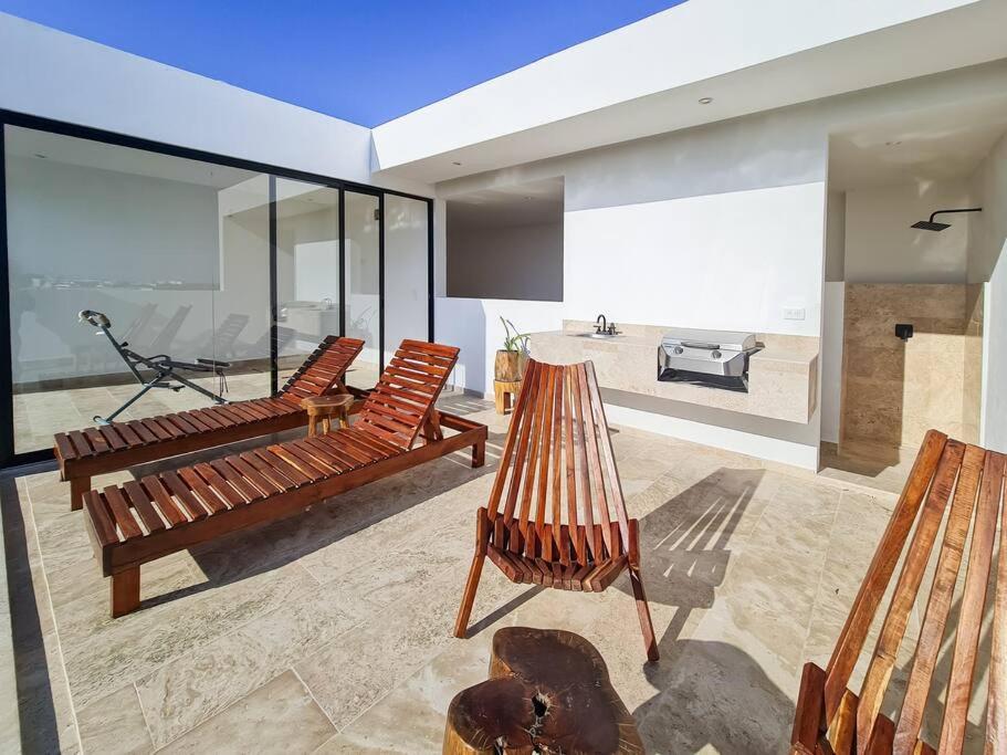 Sunrise /aldea Zama, Private Pool With-fast Wifi Apartment Tulum